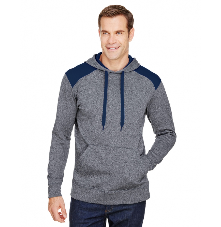 Men's Tourney Color Block Tech Fleece Hooded Sweatshirt-N4093