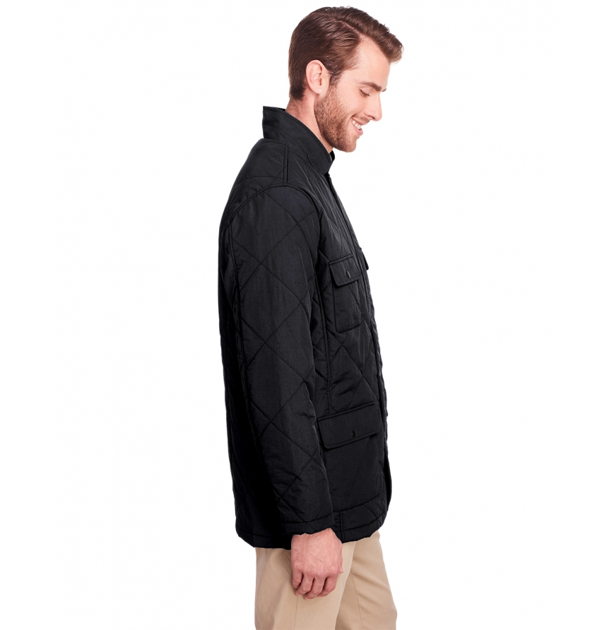 UltraClub UC708 Men's Dawson Quilted Hacking Jacket