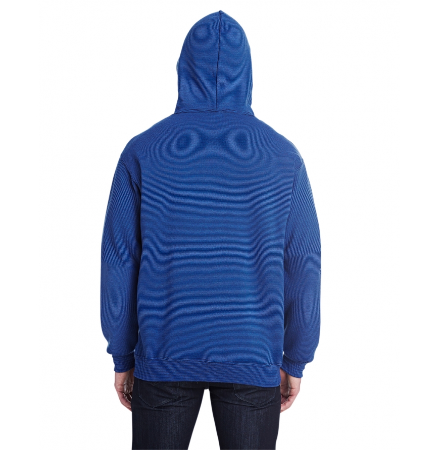 Adult 7.2 oz. Sofspun® Striped Hooded Sweatshirt-SF77R