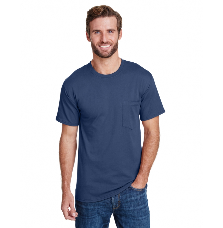W110 Adult Workwear Pocket T-Shirt | Hanes Blank T-Shirts
