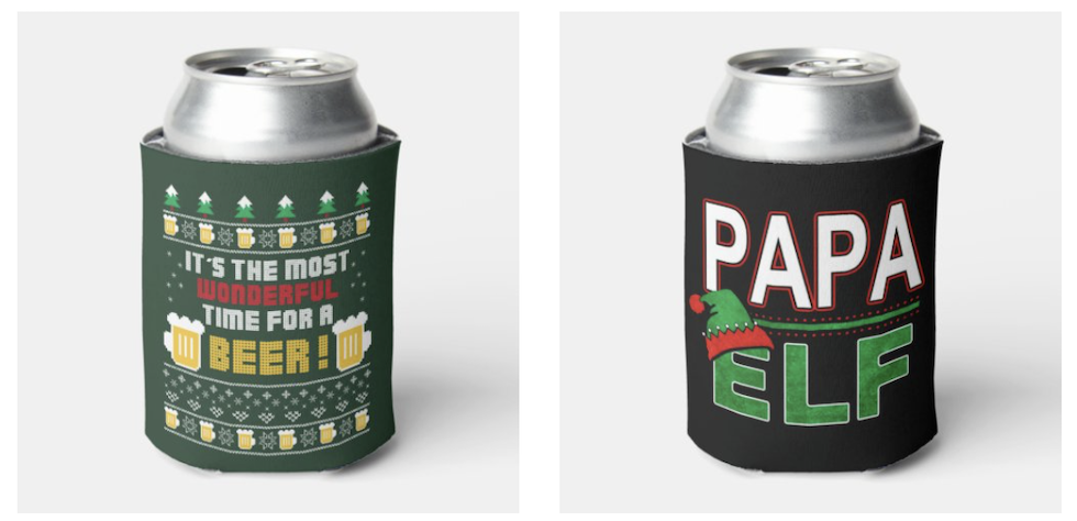 Holiday Can Coolers