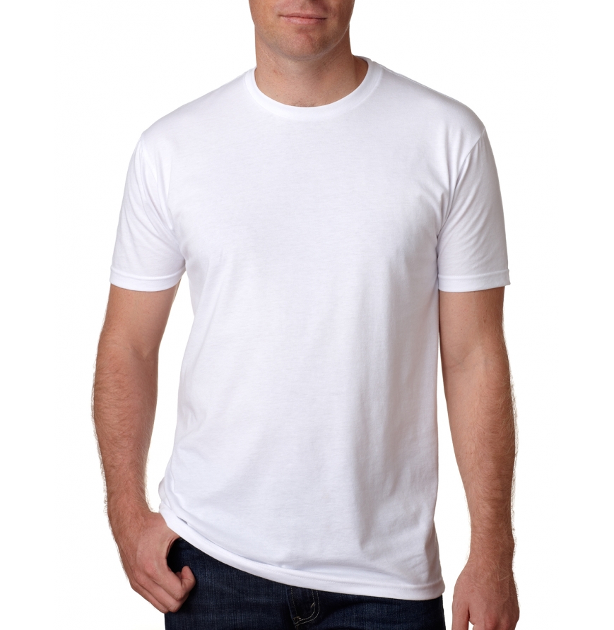man wearing white N6210 tshirt