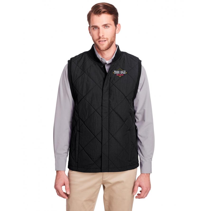 UltraClub Mens Dawson Quilted Hacking Vest