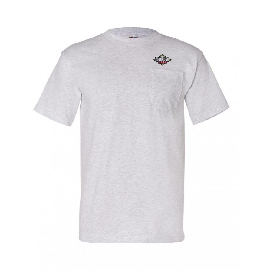 Bayside USA-Made Short Sleeve T-Shirt with a Pocket