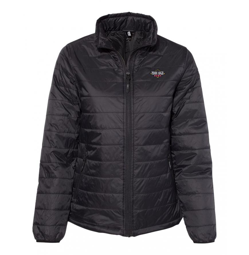 Independent Trading Co Womens Puffer Jacket