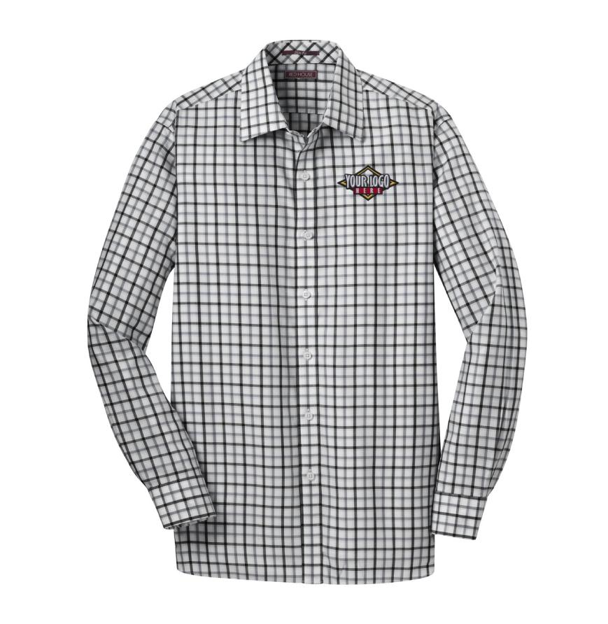 Red House Tricolor Check Slim Fit Non-Iron Shirt