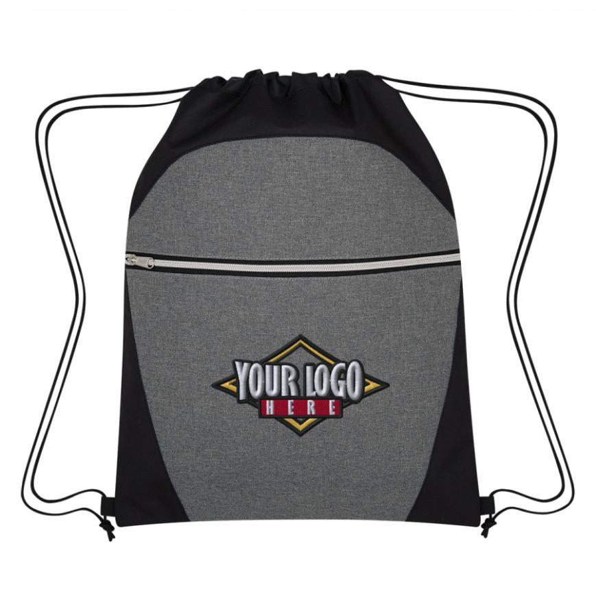 Heathered Two-Tone Drawstring Sports Pack