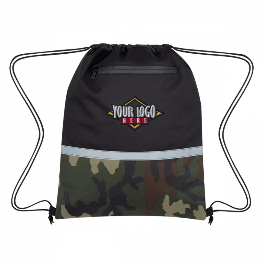 Camo Accent Drawstring Sports Pack