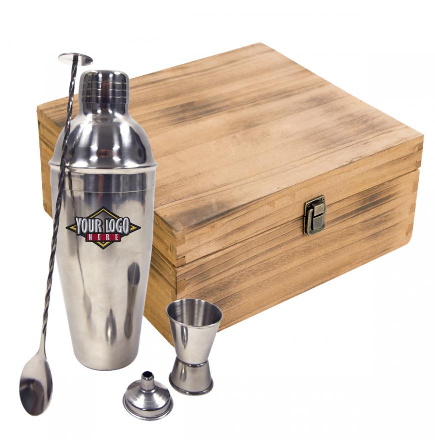 25 Oz Stainless Steel Cocktail Gift Set