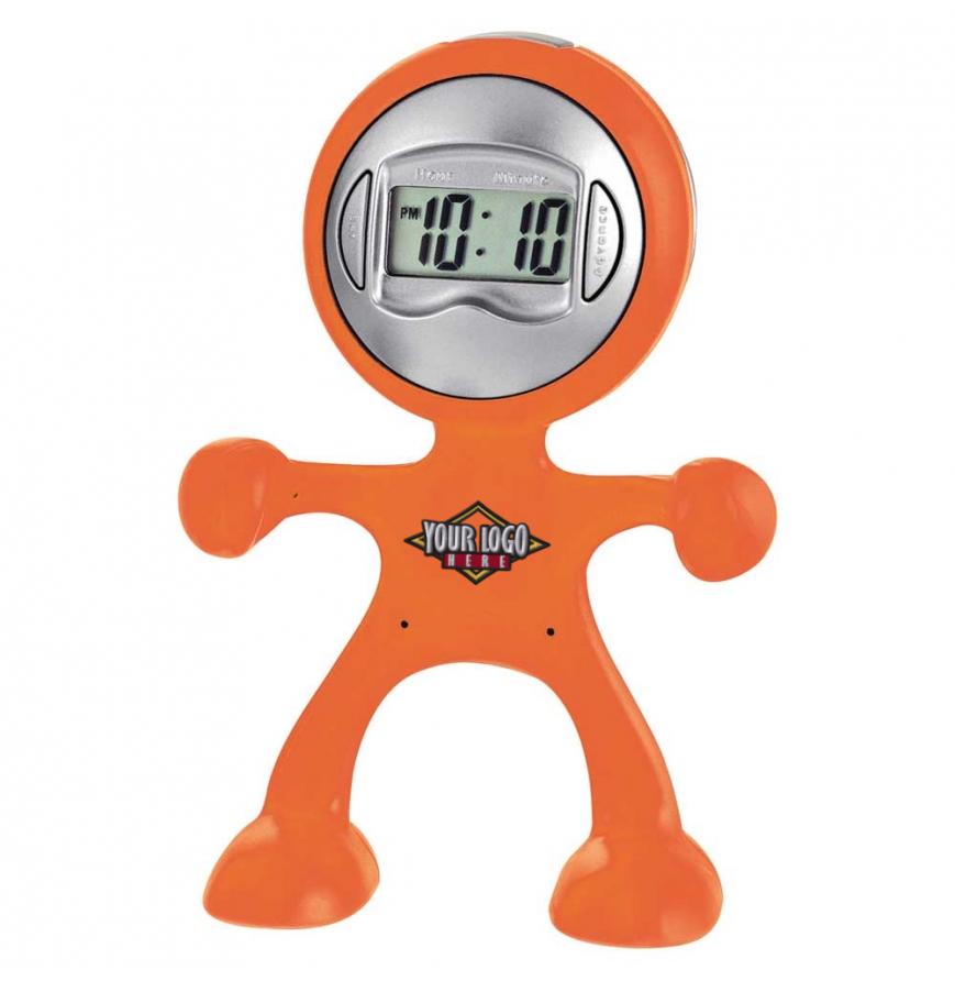 Flex Man Digital Clock