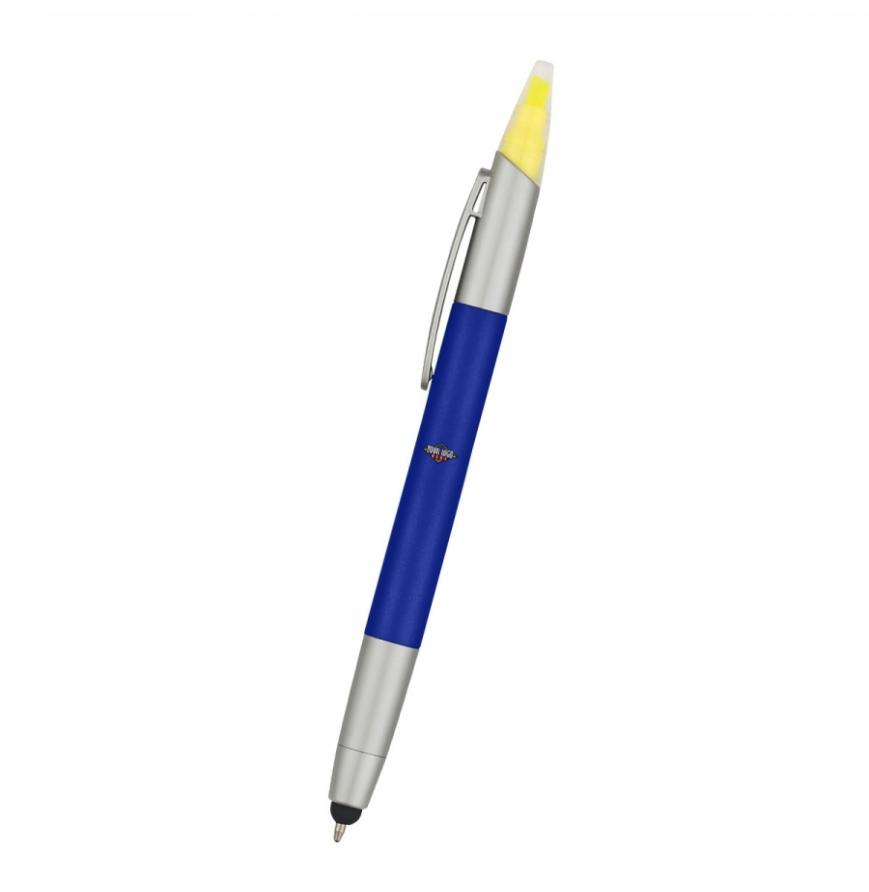 3 In 1 Pen With Highlighter and Stylus