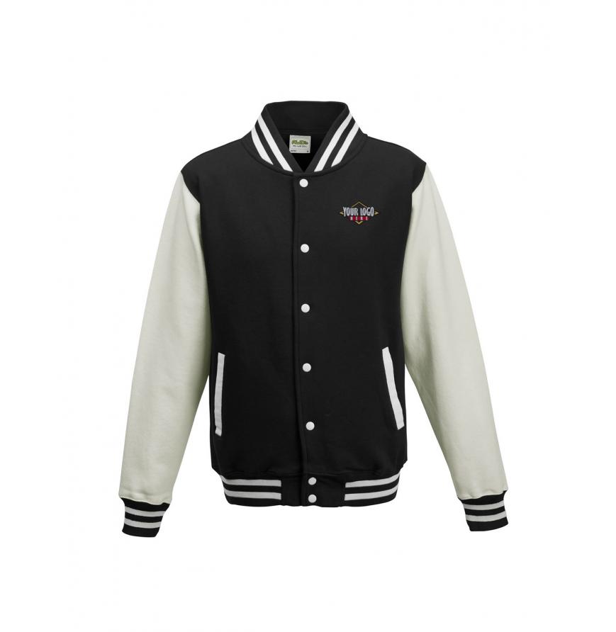  Just Hoods By AWDis Mens 8020 Heavyweight Letterman Jacket