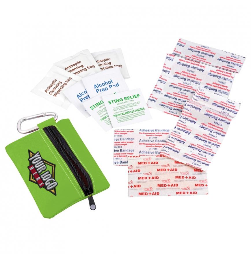 Zippered 20-Piece First Aid Pouch