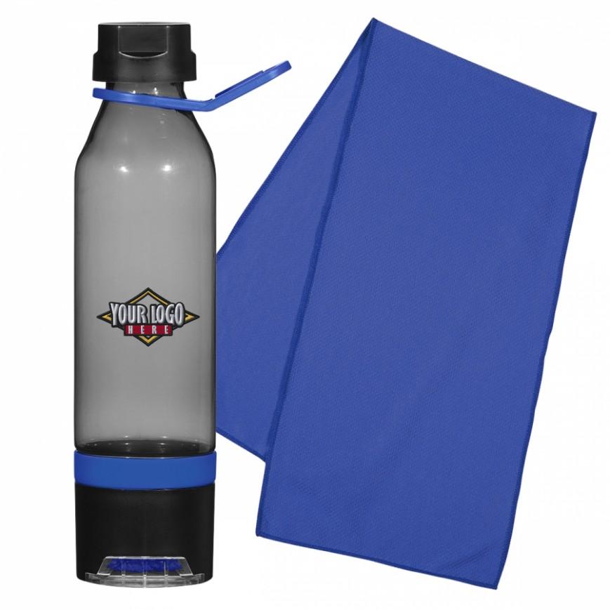 15 Oz Energy Sports Bottle With Phone Holder and Cooling Towel