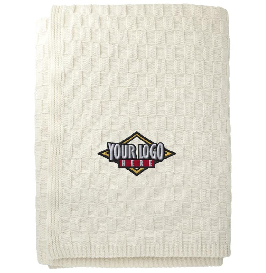 MadeHere New York Basketweave Cotton Blanket