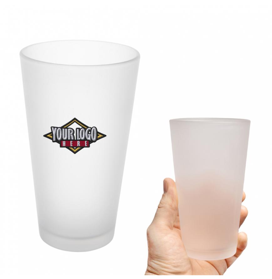 16 Oz Frosted Pint Glass