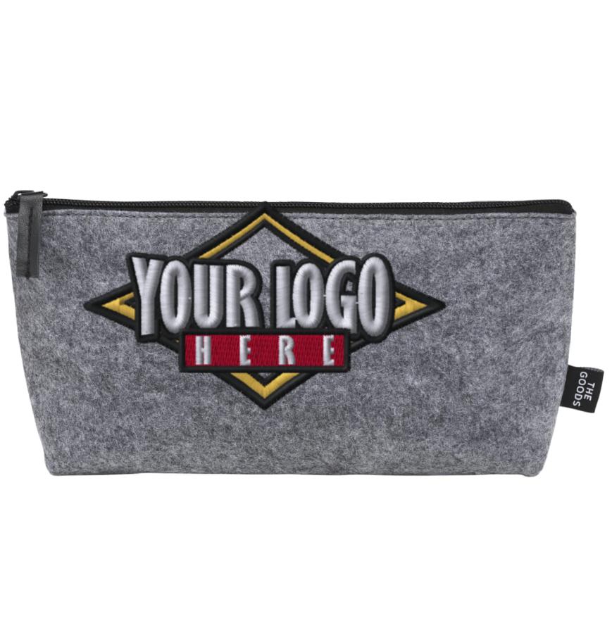 The Goods Recycled Felt Zippered Pouch