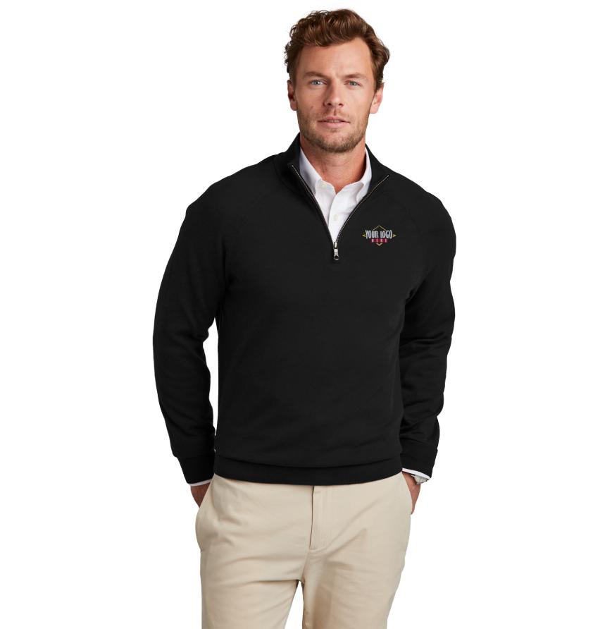 Brooks Brothers Cotton Stretch 14-Zip Sweater