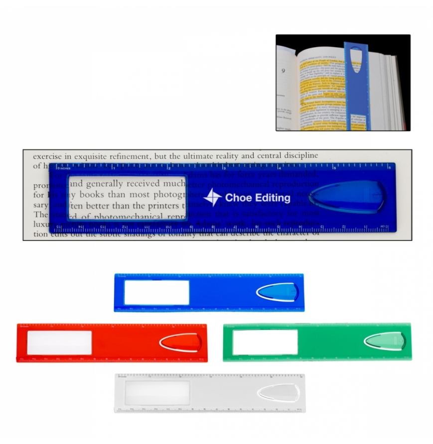  Magnifier Ruler With Bookmark