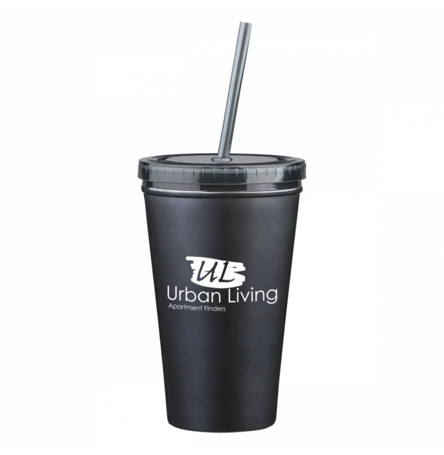16 Oz Stainless Steel Double Wall Tumbler 