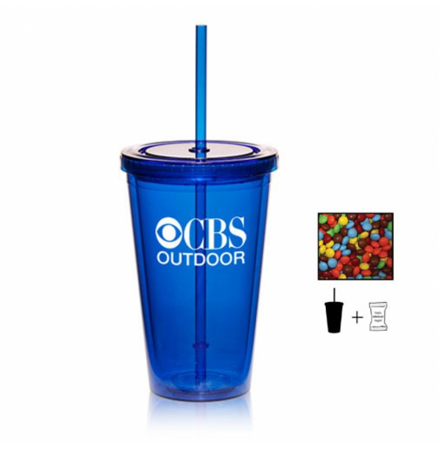 16 oz Double Wall Tumbler With Candy