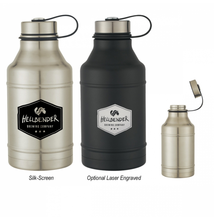 64 Oz Wide Mouth Stainless Steel Growler