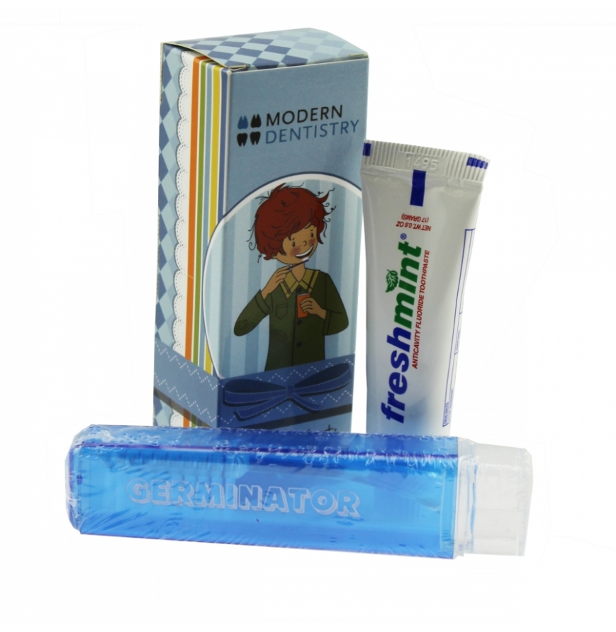 Travel Tooth Brush with Box and Small Toothpaste