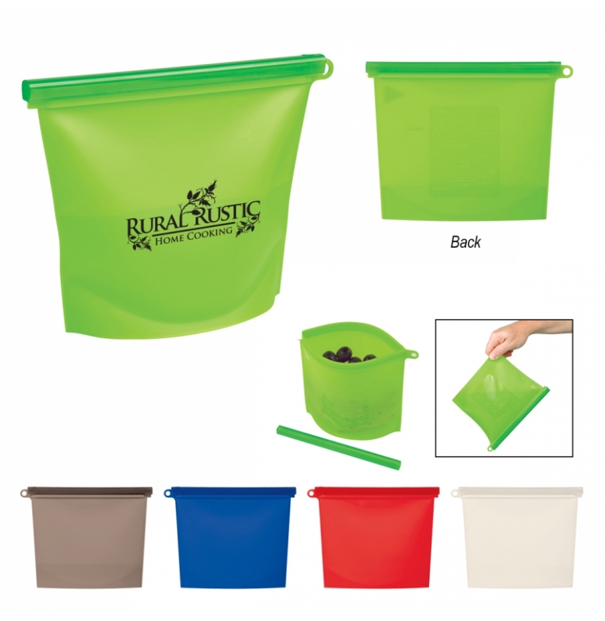 Reusable Food Bag With Plastic Slider