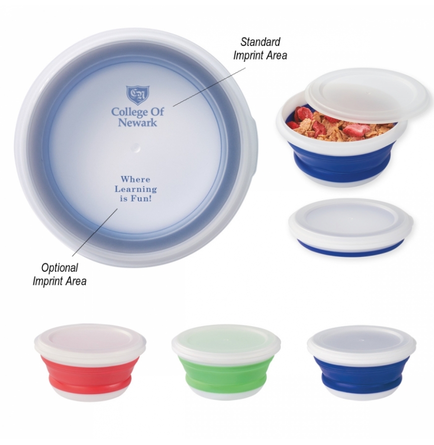 Collapsible Food Bowl With Custom Handle Box