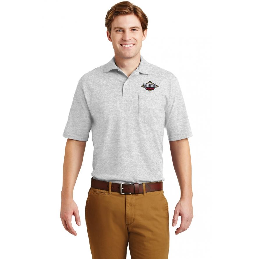 JERZEES -SpotShield 56-Ounce Jersey Knit Sport Shirt with Pocket