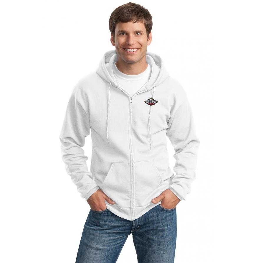 Port  Company Tall Essential Fleece Full-Zip Hooded Sweatshirt