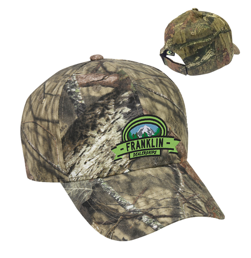 Garment Washed Camo Baseball Cap Hunting Hat Camouflage Mossy Oak Realtree NEW 