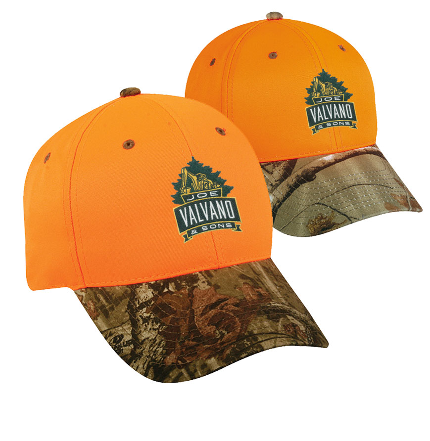 Safety Orange Camouflage Hunting Hat