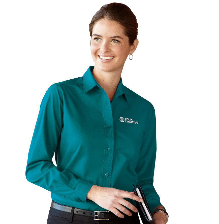 Ladies Easy Care Long Sleeve Twill
