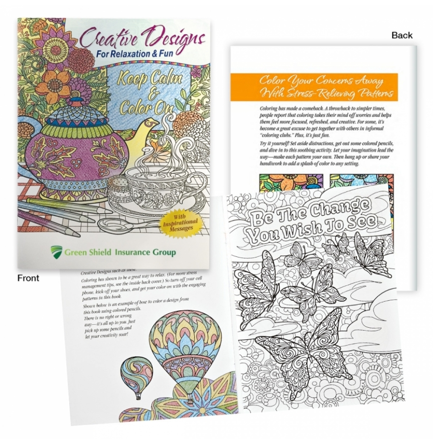 Creative Designs For Relaxation  Fun Adult Coloring Book