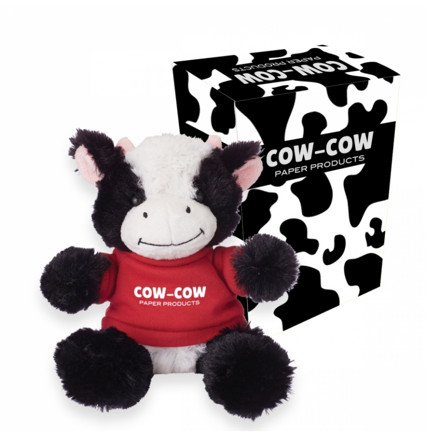 6 Cuddly Cow With Custom Box