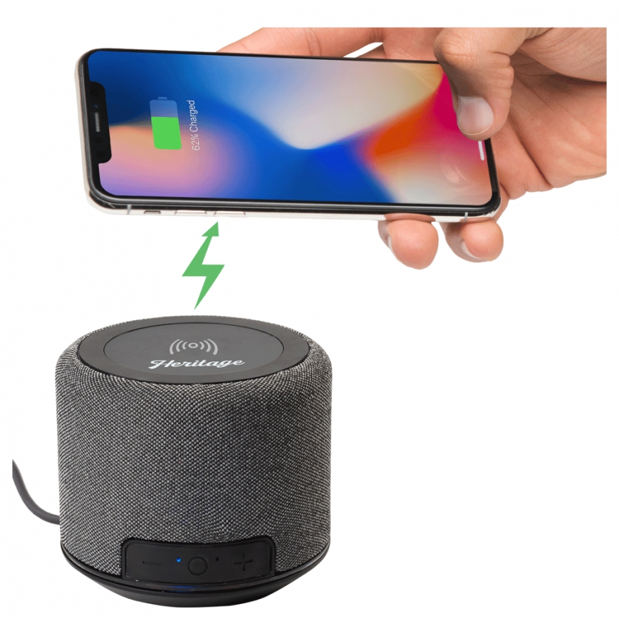 Forward Fabric Speaker with Wireless Charging