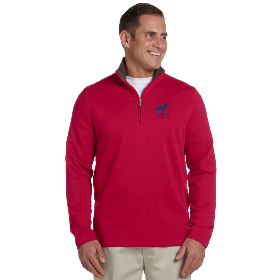 Ashworth Mens French Terry Half-Zip Pullover