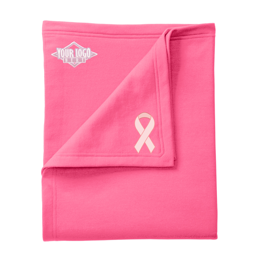 Pink Core Fleece Sweatshirt Blanket