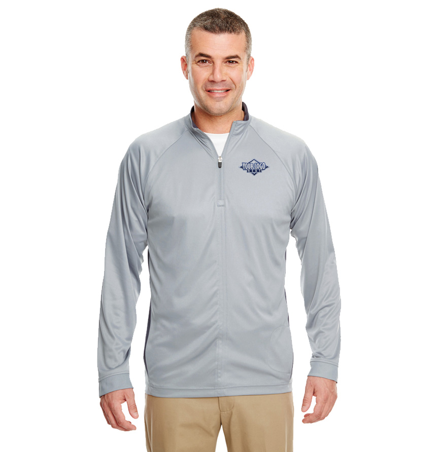 Men's Quarter-Zip Pullover with Panel