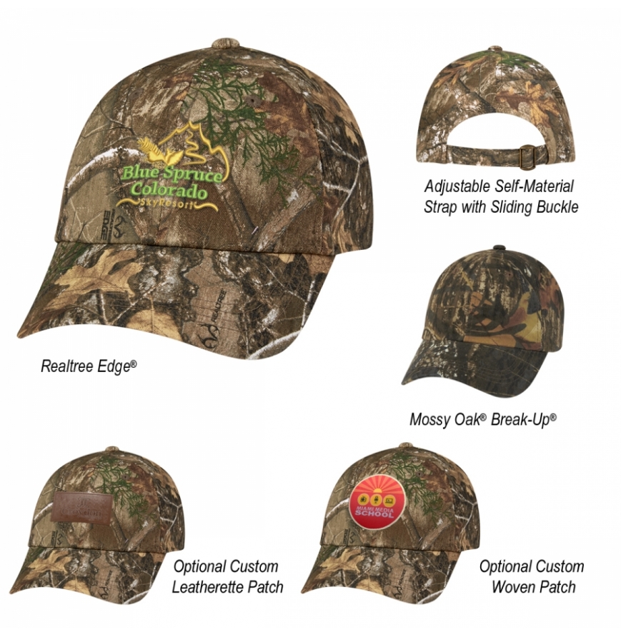 Realtree And Mossy Oak Hunters Hideaway Camouflage Cap