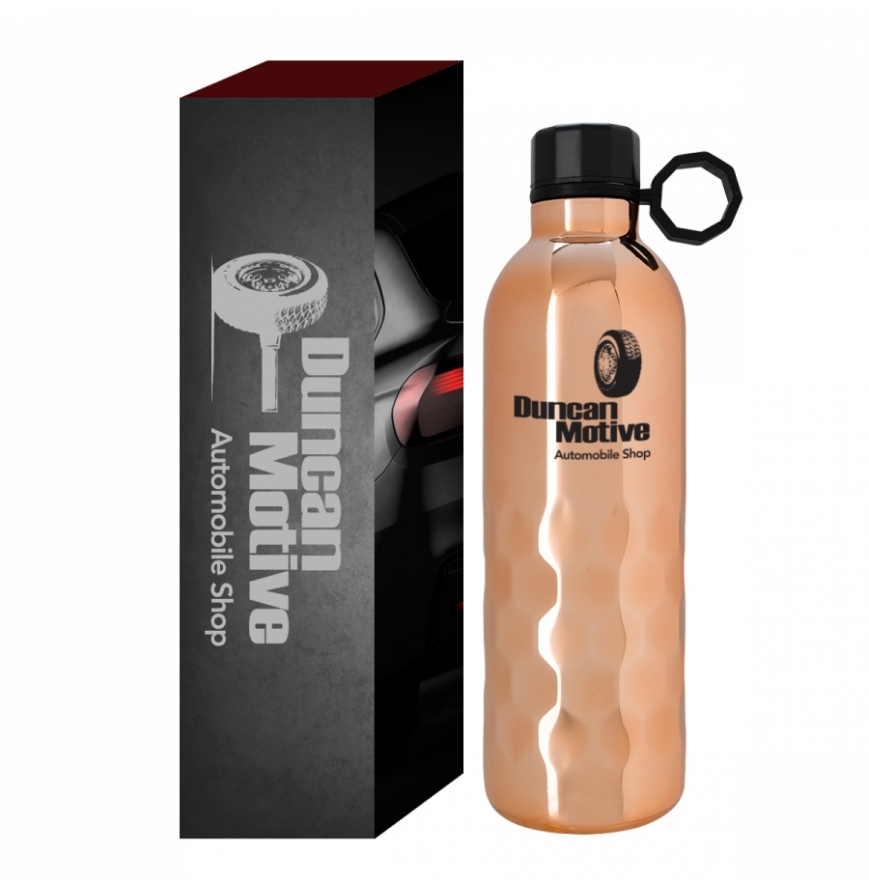 17 Oz Drea Honeycomb Stainless Steel Bottle With Custom Box