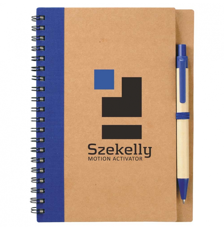 5 x 7 Eco Spiral Notebook with Pen