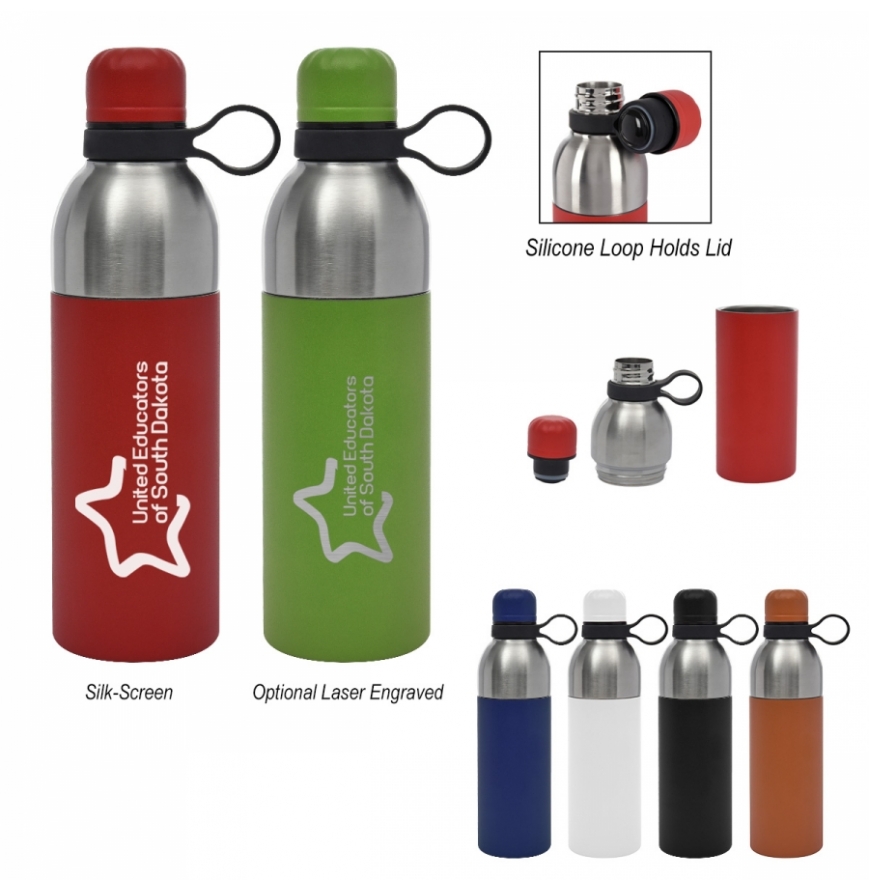 18 Oz Maxwell Easy Clean Stainless Steel Bottle