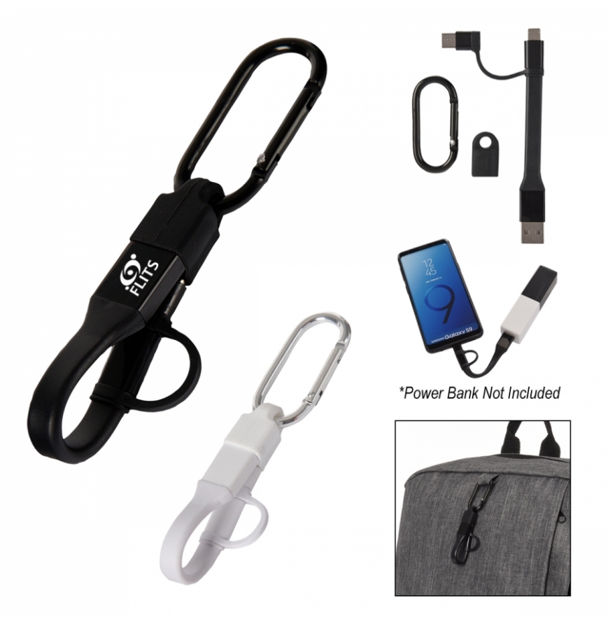 3-In-1 Charging Cable Carabiner