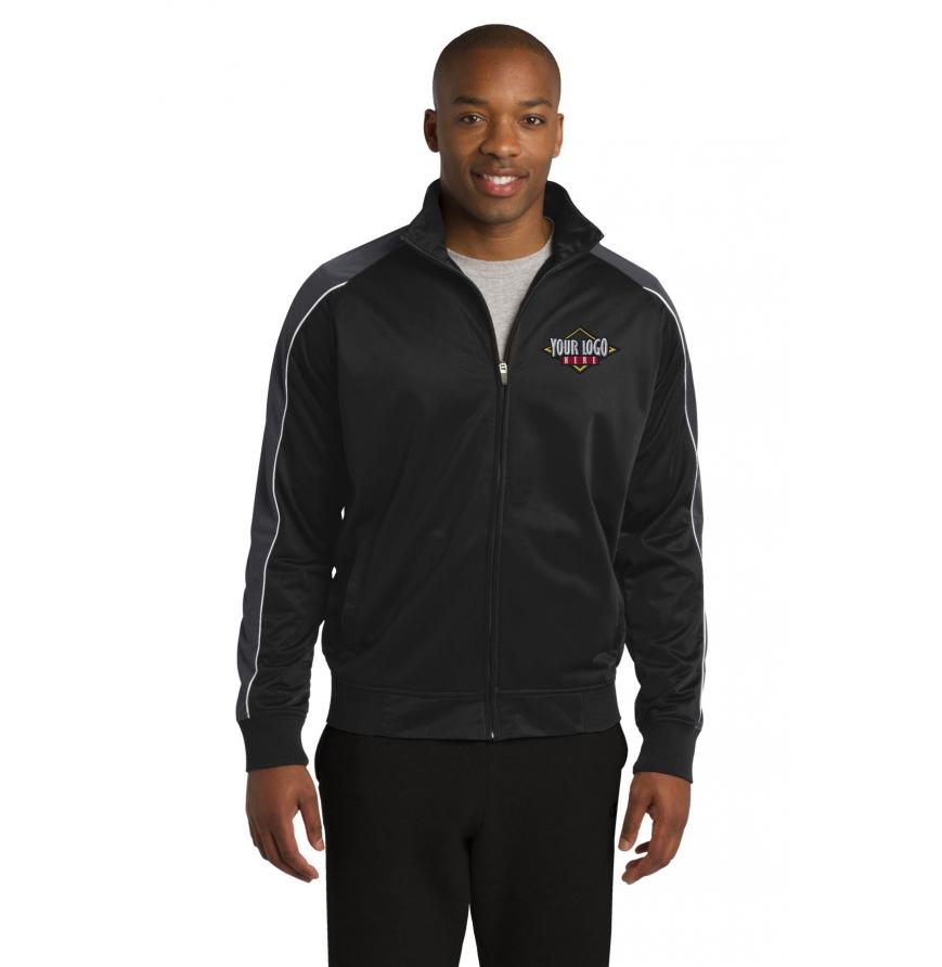 DISCONTINUED Sport-Tek Piped Tricot Track Jacket