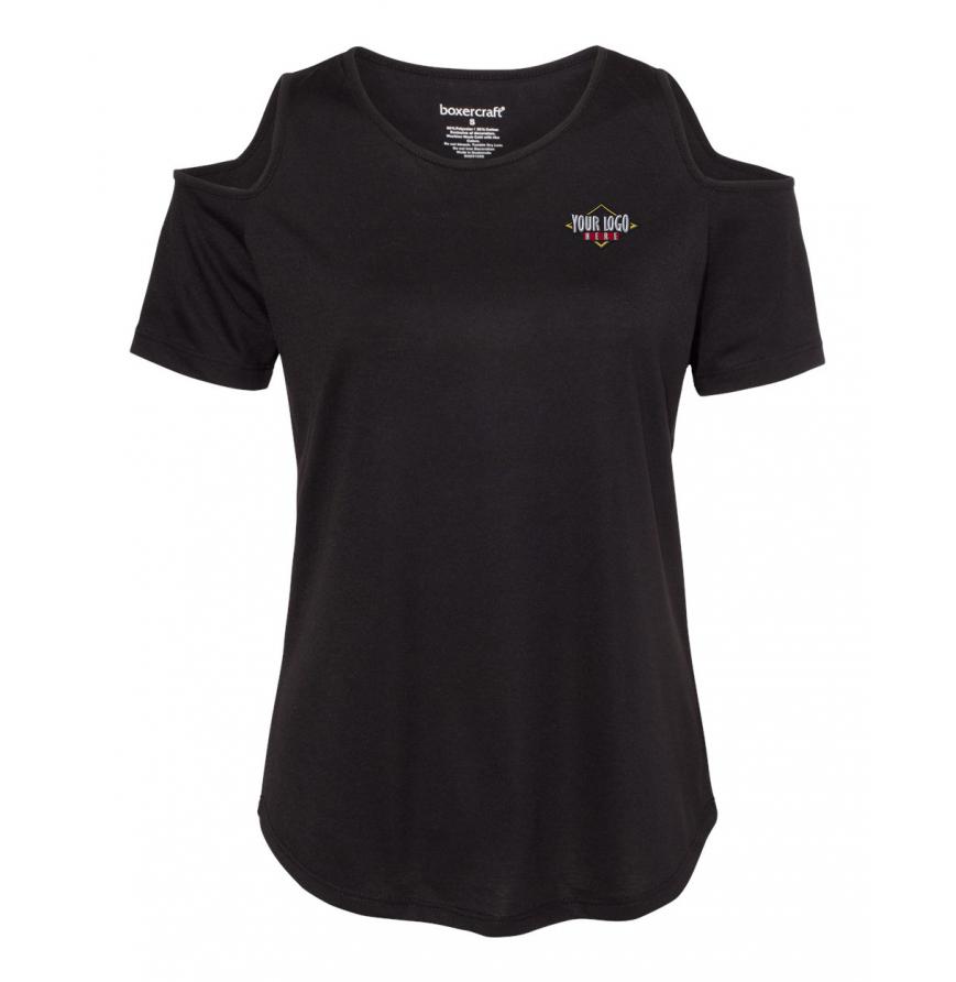 Boxercraft Womens Cold Shoulder T-Shirt