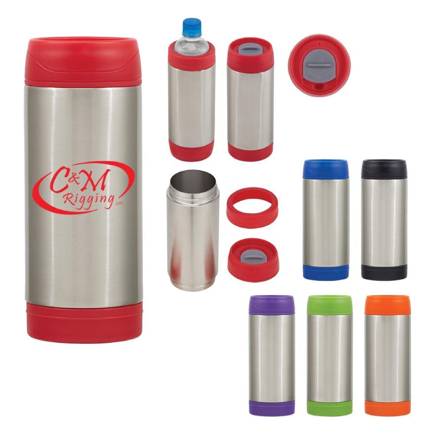3-In-1 Stainless Steel Beverage Holder And Tumbler