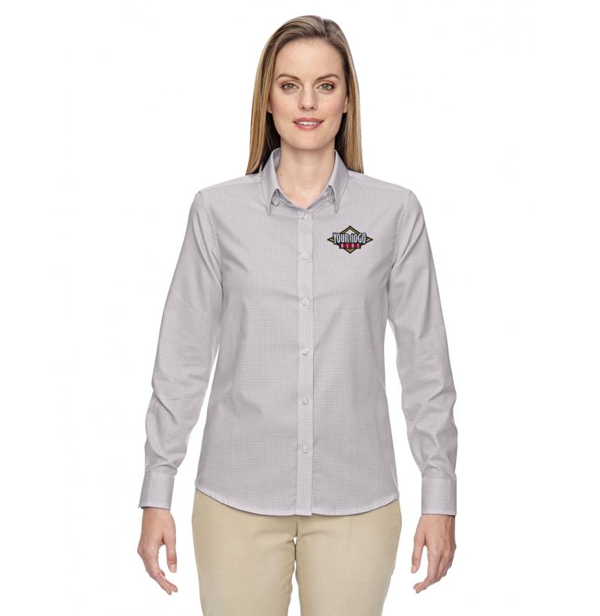 North End Women's Twill Checked Shirt