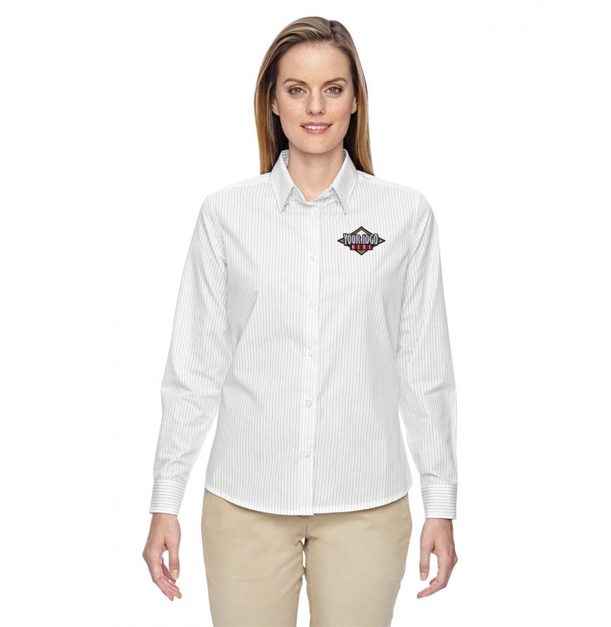 North End Womens Wrinkle Resistant Cotton Blend Shirt